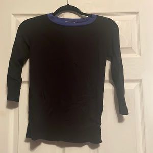 XS Black Quarter Sleeve Sweater